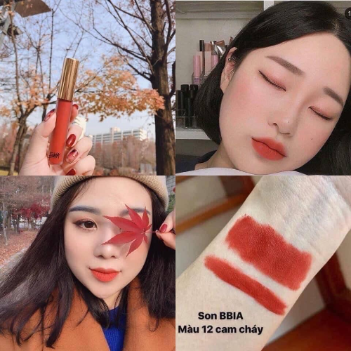 Son Bbia Last Velvet Lip Tint Version 3 Màu 12 – Cam Cháy