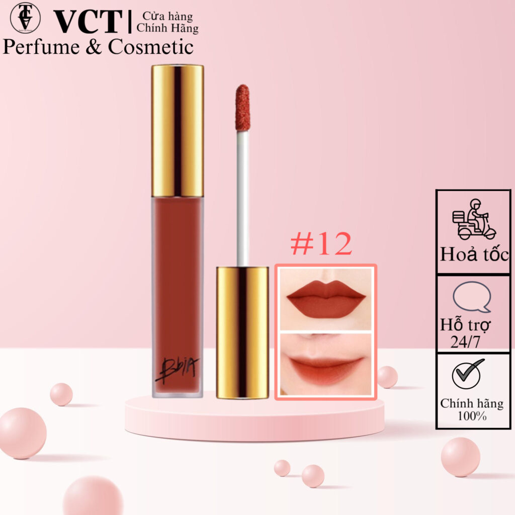 Son Bbia last velvet lip tint Version 3 Sweet Boss 12 – Cam Cháy 