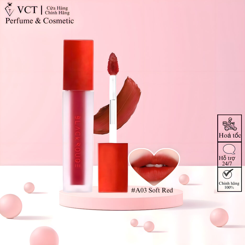 Son Black Rouge Air Fit Velvet Tint Ver 1 Màu A03 Soft Red – Đỏ Cam